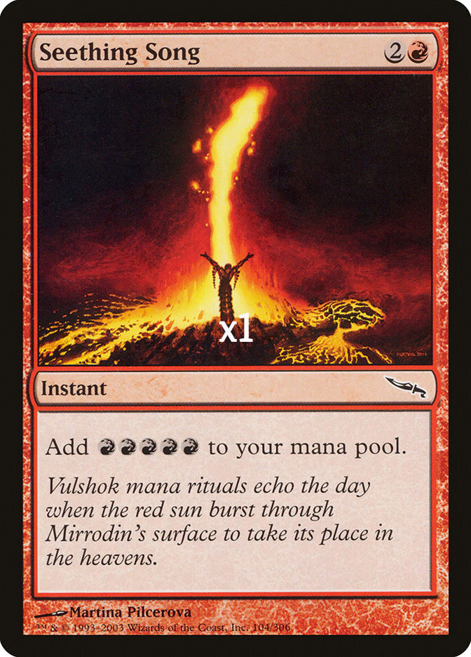 MTG MRD 9ED C21 Seething Song MINT (SELECT)