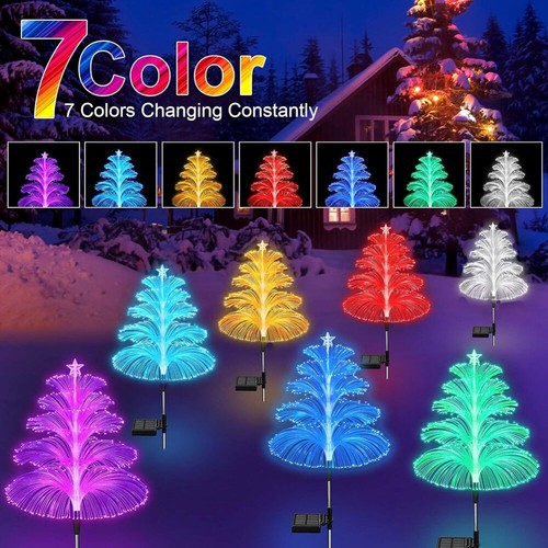 2PCS Garden Solar Fireworks Fairy String Lights LED Jellyfish Outdoor Stake Lamp - Picture 2 of 12