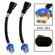 2pcs 9006 9012 HB4 Extension Wiring Harness Socket Plug for Headlight Fog Light
