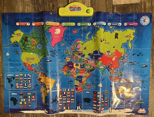 BEST LEARNING i-Poster Meine Welt interaktive Karte pädagogisches sprechendes Spielzeug GETESTET! - Bild 1 von 4