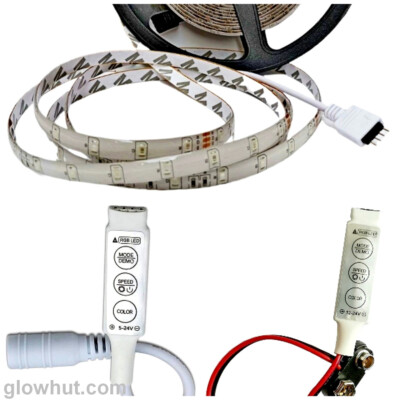 2835 LED Strip With Lead Wire 9V Battery Connector Red White Blue Yellow Green - Foto 11