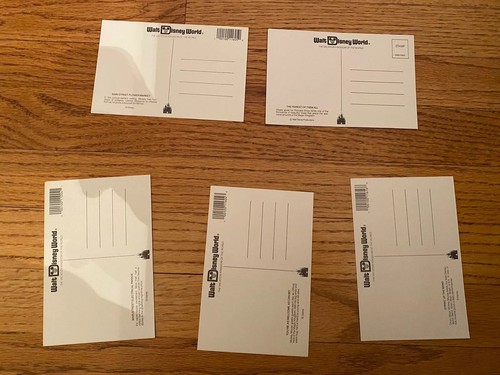 5 alte Walt Disney World leere Postkarten WDW  - Bild 9 von 9