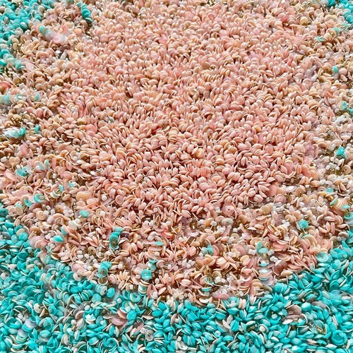 Enliven, Set of 6, Luxury sequin and beaded handmade placemat - Picture 2 of 5
