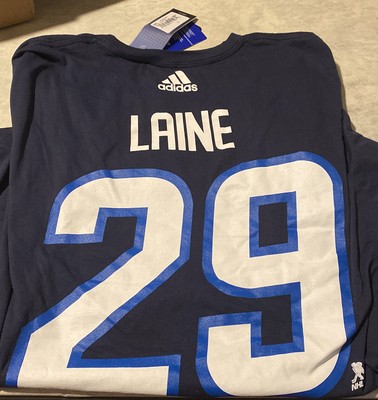 Adidas Winnipeg Jets Patrik Laine Hockey Jersey Style T Shirt Men S Xl New Ebay