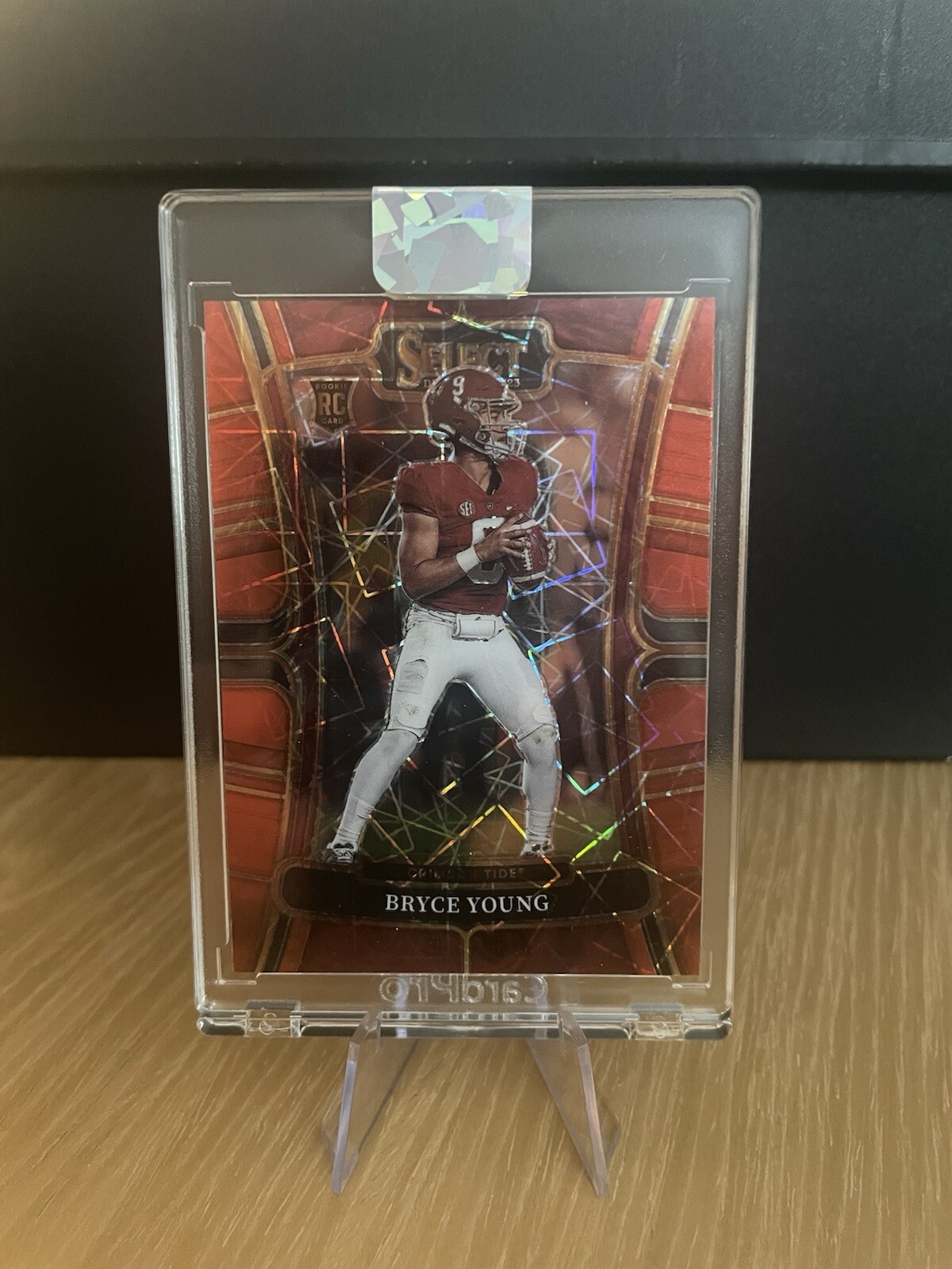 2023 Select Draft Picks Bryce Young Red Laser Lazer Prizm RC Alabama Panthers