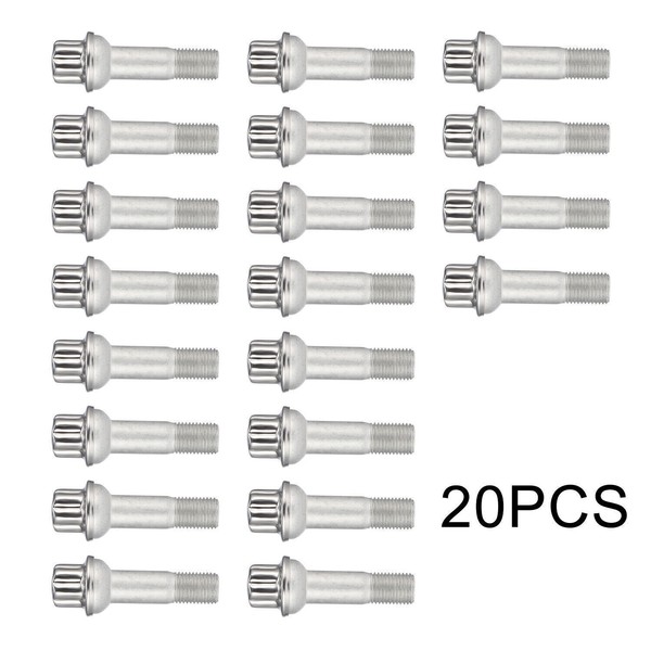 20X Radschraube Radbolzen Dacromet FüR Mercedes W166 C216 X204 M14 X 1,5 X 48,5-image