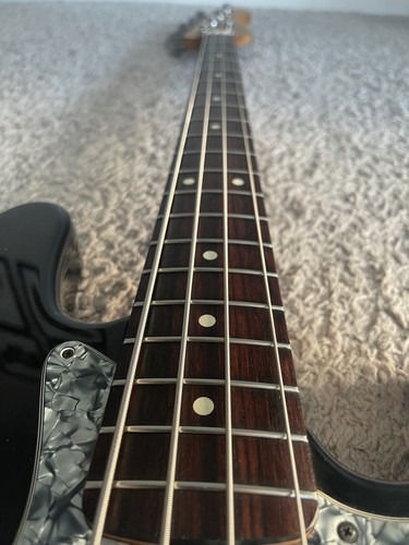 Fender Standard Jazz Bass Vintage 1992 MIM Black Rosewood 4-String Bass Guitar - Picture 7 of 12