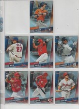 2019 TOPPS FINEST BASEBALL (36) CARD REFRACTOR INSERT LOT W/A.PULJOS, ROOKIES