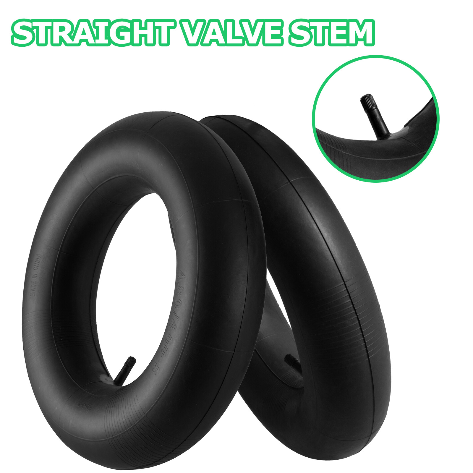 2pcs 16" Wheelbarrow Inner Tube Straight Valve Trolley 4.00x8 4.80x8 4.