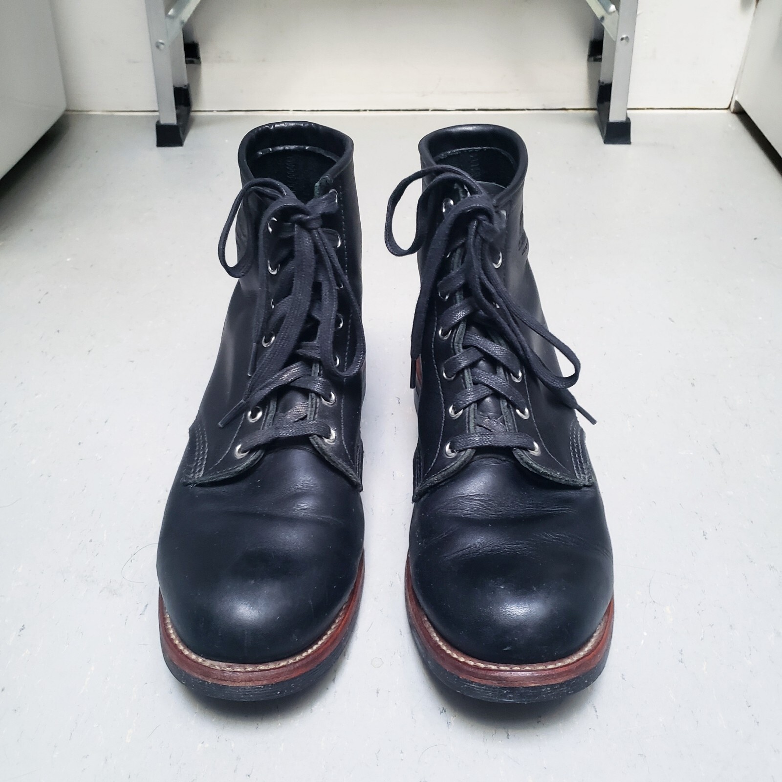 CHIPPEWA BOOT Odessa Aldrich Shoes Black Leather Work Boots 6" 11 D SOLD OUT image 3