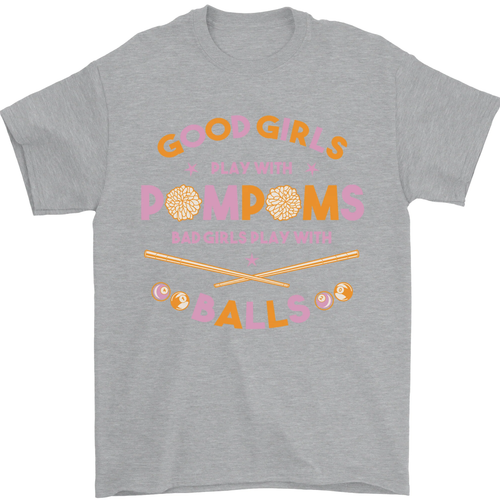 Bad Girls Play With Pool Balls 9-Ball Mens T-Shirt 100% Cotton - Picture 91 of 106