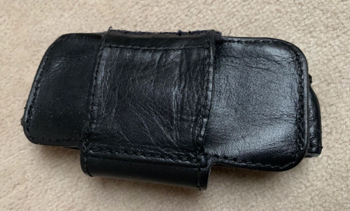 Vintage: Nokia Handyhülle schwarz Leder Gürteltasche für NOKIA Handy - Zdjęcie 6 z 6
