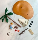 Rare Vintage 1996 playmobil ‘castaway’ pirate 3861 Deserted Island
