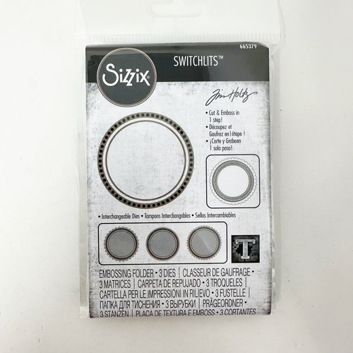 Sizzix Tim Holtz CROCHET Thinlits & SEAL Switchlet Die Cuts Bundle Winter - Picture 2 of 5