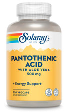 SOLARAY Pantothenic Acid 500 mg - 250 VegCaps