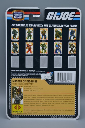 Modellino GI Joe 25th Anniversary Zartan MOC 2007 - Foto 2 di 6