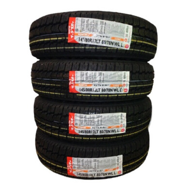 MUDSTAR RADIAL M/T 145/80R12LT ② US Duty Paid] 4x MUDSTAR RADIAL AT 145/80R12 145 80 12 White