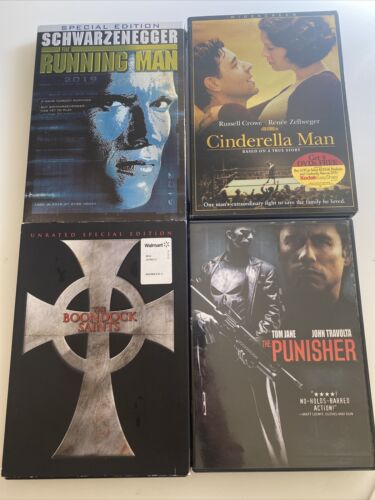 4 Dvd Lot Sealed Action Adventure Boondock Saints The Running Man zad
