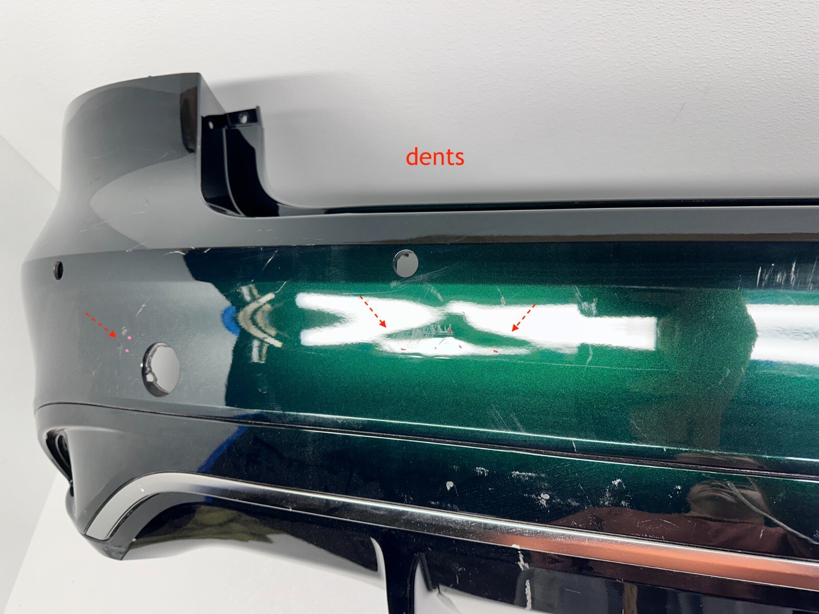 2021-2023 Jaguar XF R-Dynamic SE Rear Bumper Cover X260 OEM Sensor Type GREEN