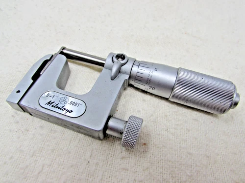 Exc. Mitutoyo No. 117-107  Interchangeable Anvil Micrometer 0-1 in.