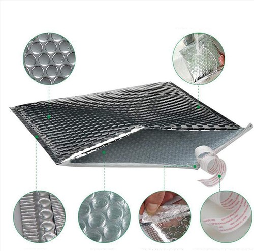 Thermal Insulated Bubble Mailer Self Seal Padded Metallic Foil Envelope, 50-Pack - Picture 4 of 7