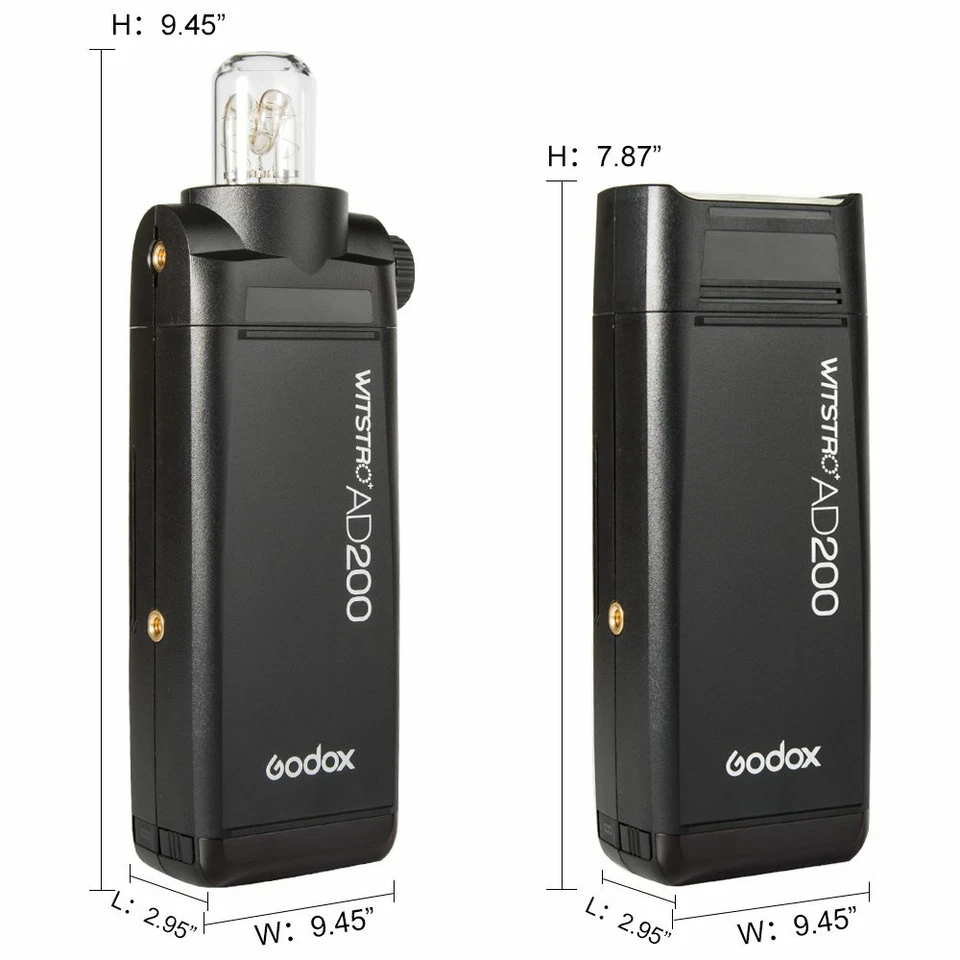 Godox AD200 200w 2.4G HSS TTL 1/8000s Pocket Flash Speedlite For Wedding Photo - Image 4 of 4