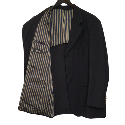 Blazer De Lana Azul HUGO BOSS Para Hombre Aristoteles Talla EU54 UK/US44 QEA575 - Imagen 3 de 14