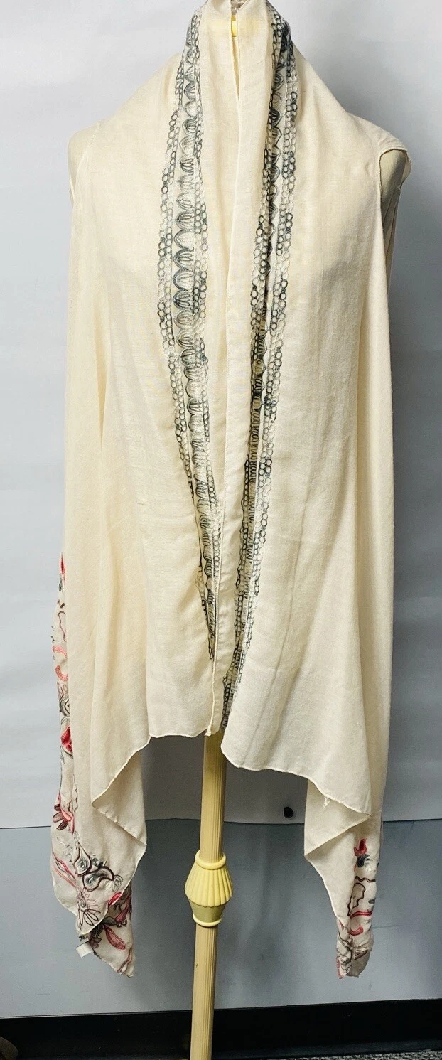 vintage embroidered Stitch Women Poncho
