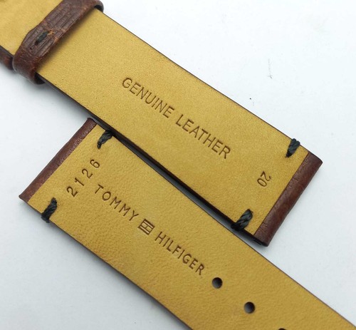20 mm Tommy Hilfiger Genuine Leather Men’s Watch Band Strap - Picture 3 of 7