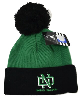 adidas Little Boys North Dakota Fighting Hawks Pom Beanie Hat