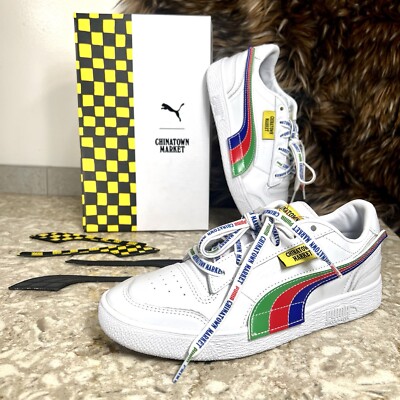 プーマ PUMA RALPH SAMPSON LO CHINATOWN MAR PUMA Chinatown Market x Ralph Sampson Low White Sneaker Men's Size