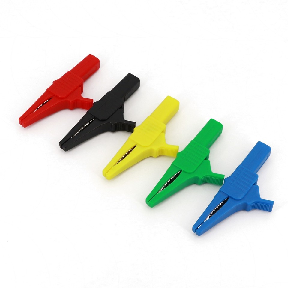 2Pcs Safety Full Insulated 83mm Alligator Clip With 4mm Banana - Foto 12