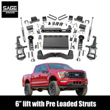 Rough Country 6 Inch Lift For 21-24 F-150 With Pre Loaded Struts Rough Country 6 Inch Lift For 21-24 F-150 With Pre Loaded Struts