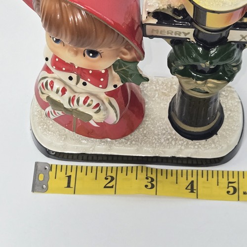 Vintage Blume Co. Candelabro de cerámica Navidad en poste de lámpara ROTO - Imagen 14 de 17