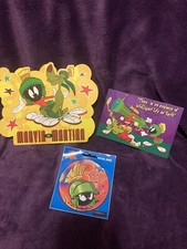 Looney Tunes Marvin The Martian Postcards And Viynl Sticker