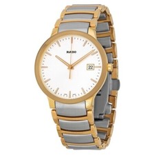 Rado Centrix 38mm Stainless Steel Case with Two-Tone Stainless Steel Bracelet...