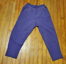 Vintage Just for Women Purple Cotton Elastic Waist Pants Size 16W