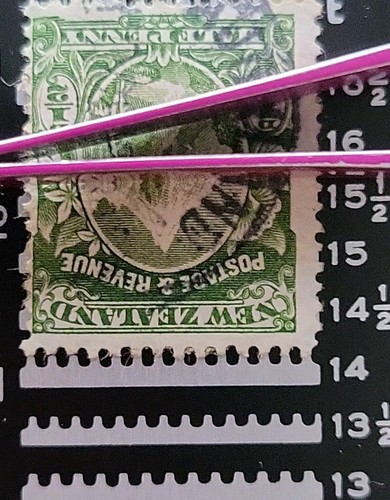 1903-07 New Zealand Stamp Used, SC#107k (CV $77.50) - Picture 3 of 5