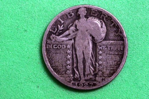 Estate Find 1927 - S Standing Liberty Quarter!! #J22063 - Picture 1 of 2