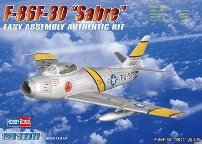 80258 Hobbyboss 1/72 Static Model F-86F-30 Sabre Fighter Bomber Plane Aircraft