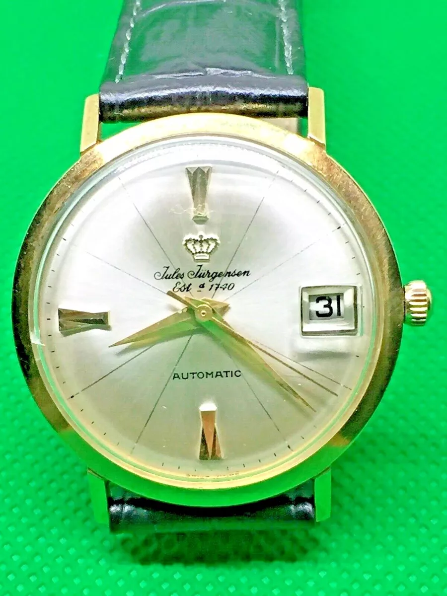 Jules jurgensen 18k shop gold watch