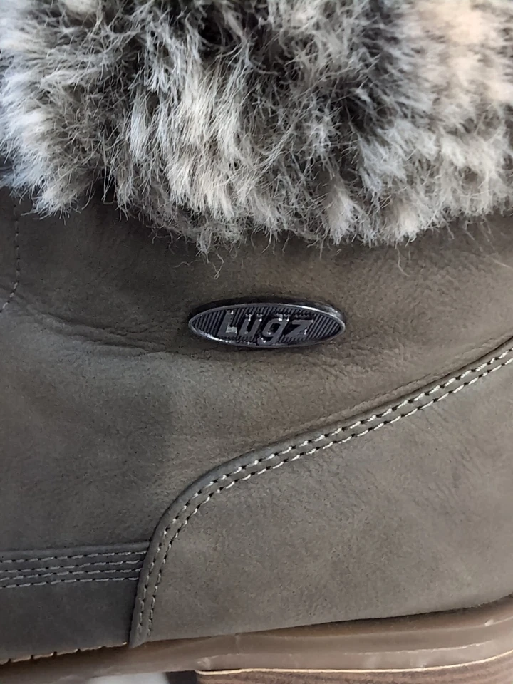 Botas Lugz para mujer 11 piel sintética verde gris NY LUG Co nieve invierno Foto 3 de 4