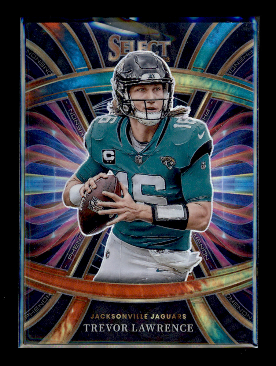 2022 Panini Select Phenomenon Trevor Lawrence PHE-3 Tie-Dye 8/25 Jaguars