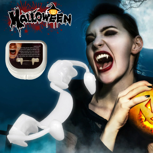 Retractable Vampires Fangs Horrifying Vampires Fangs Teeth - Bild 1 von 12