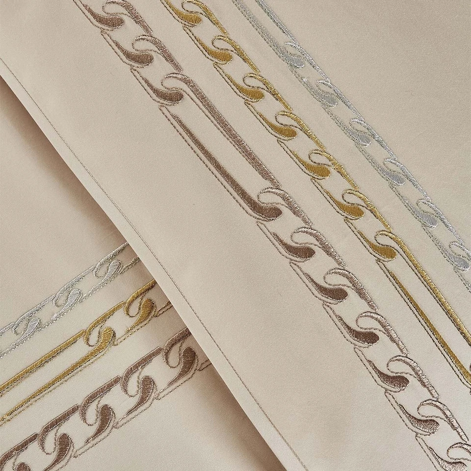 YVES DELORME couture Régates drap plat / flat sheet 300 cm * 320 cm neuf - Photo 2/2