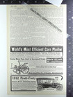 1912 Advertising for Pratt-Forty automobile car & Rock Island No. 1 Corn Planter