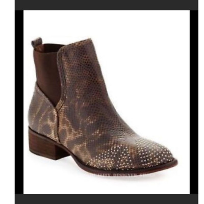 Pronto Lizard-embossed stud boots size 6