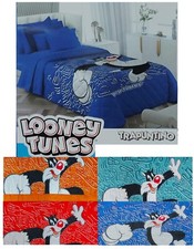 COPRILETTO TRAPUNTATO SINGOLO 100GR/MQ MICROFIBRA LOONEY TUNES GATTO SILVESTRO