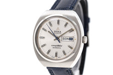 DOXA by Syncron Conquistador Automatic NOS Vintage Watch 37mm Day/Date (SO910) 