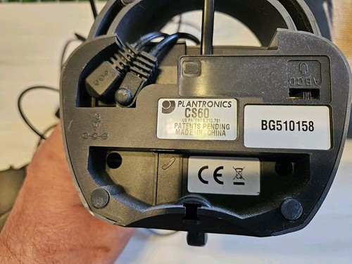 Plantronics CS60 Ear-Hook Headset Gray With Handset Lifter - Zdjęcie 4 z 7